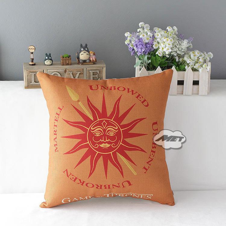 Роскошная наволочка из хлопка и льна «Игра престолов», поясничная, накидка, чехлы для подушек для домашнего декора