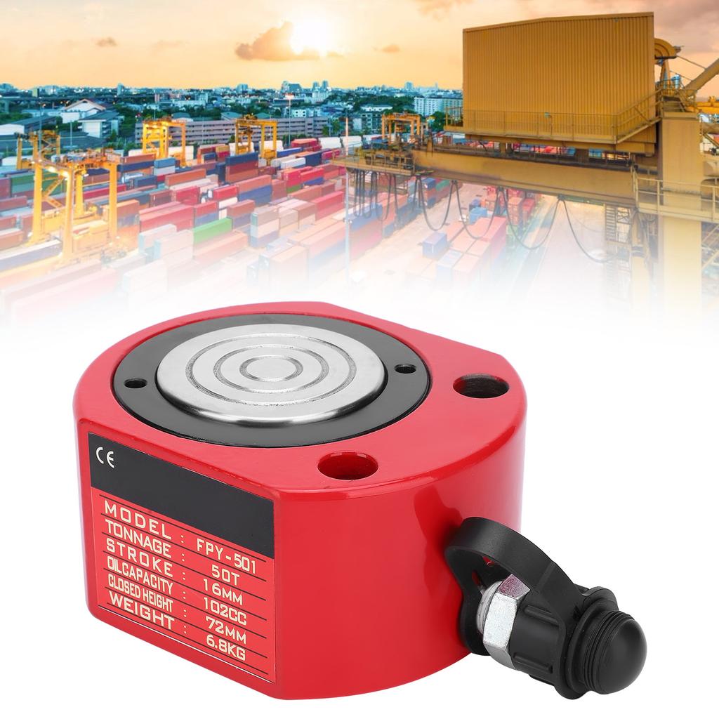 Раздельный гидравлический цилиндр Сверхтонкий для судостроения, нефтяной промышленности FPY501 50T