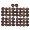 50pcs Wooden Buttons Round Coconut Texture Double Hole Composite Wood 25mm DIY Sewing Buttons for