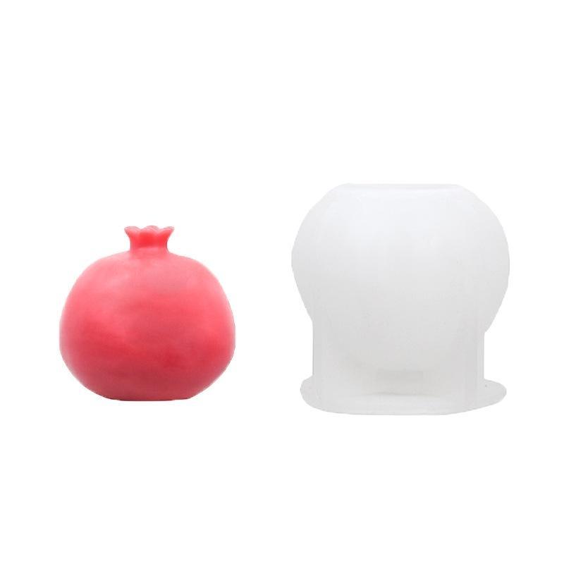 DIY Handmade Creative Pomegranate Candle Silicone Mold Гипсовая форма для резьбы по дереву Ароматерапия Гипсовая форма для украшения дома Подарки