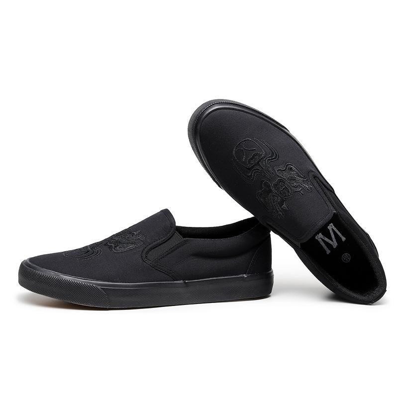 Новые весенние парусиновые туфли для вождения, дышащие, повседневные, с граффити, вулканизированные, мужские туфли без застежек, мужские дизайнерские кроссовки, мода