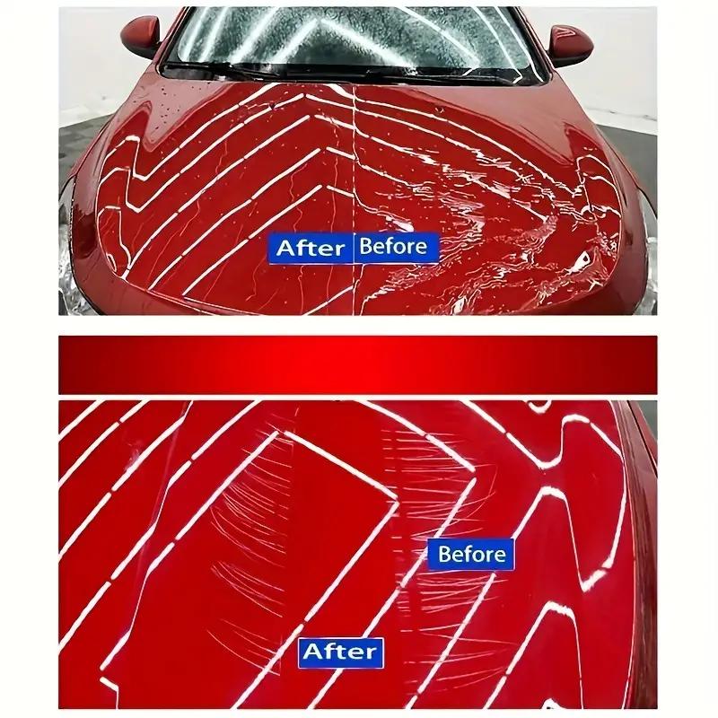 100g Red Car Wax for Car Paint Care, Waterproof Wax, Renovation Polishing Protection, Hydrophobic Coating, With Waxing Sponge!