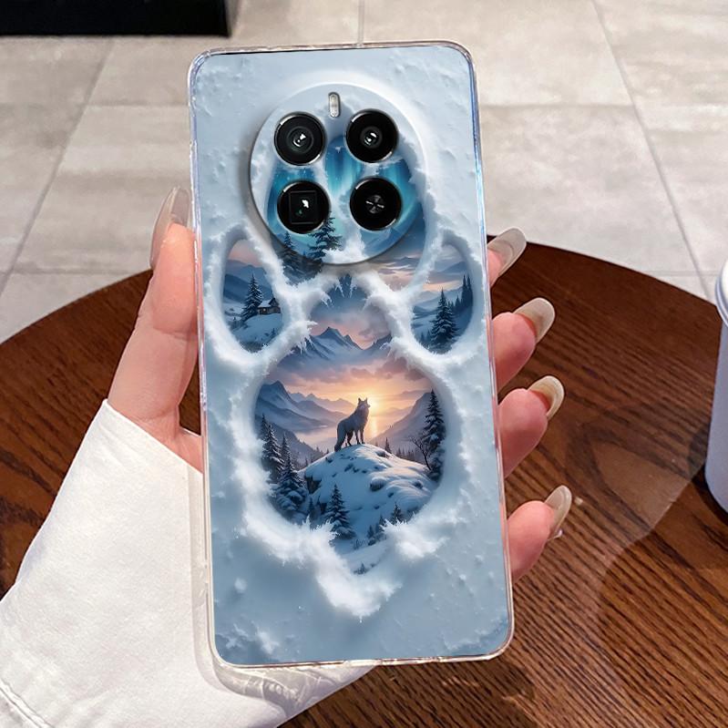 For Realme GT5 Pro Casing Clear Soft Silicone Love Heart Rabbit Cute Cartoon Back Cover for Realme GT 5 Pro 5G Phone Case Bumper