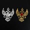 Retro Wing Metal Pin Vintage Eagle Badge Brooch Crown Lapel Pin Men Accessory
