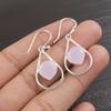 Rose Chalcedony Gemstone Earrings, Handmade 925 Solid Sterling Silver Jewelry, Designer Silver Earrings Gift for Sister