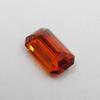 Natural Orange Sapphire Loose Gemstone Emerald Cut 10.05 ct Necklaces September Birthday Birthstone