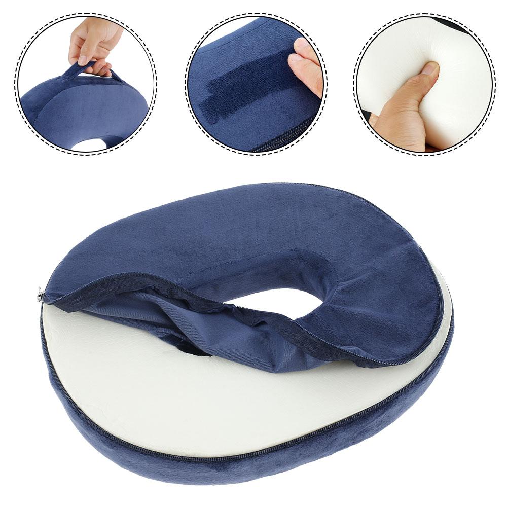 Anti Hemorrhoids Seat Cushion Multifunction Breathable Donut Ring Cushion     Posture Correction Decompression Pad Office Supply