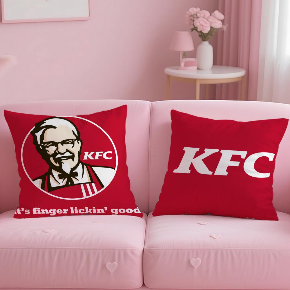 Бренд быстрого питания Kentucky Fried Chicken Наволочка Мягкая Легко стирающаяся Чехол для подушки Универсальный для дивана кровати путешествий и офиса