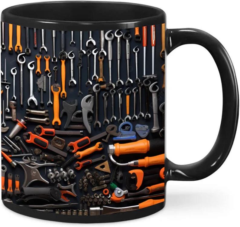 Multi Color Optional Tool Toolbox Ceramic Coffee Mug Coffee Cup Hardware Tool Set Cup Fun Gifts
