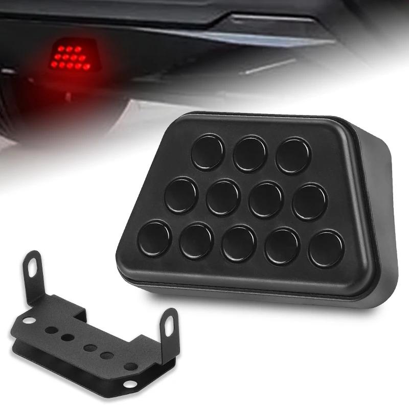 12 LED Pilot Light Rear Bumper Brake Light Strobe Warning Lamp for Ford Car Truck Trailer Lorry Camper Van RV Bus Boat Taillight