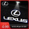 BJYL6 Interior Stickers Car HD Projector Door Light Welcome Lamps Accessories For Lexus F SPORT ES RX NX LS UX LM LX GX LC RZ IS CT GS