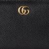 Gucci GG Marmont Double G Metal Accessory Leather Wallet Women Wallet Black Red 456117-AAE5F-1062