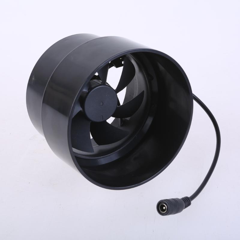Мощный вентилятор 12 В, воздуховодный вентилятор, 4 дюйма, вентиляционное отверстие для ванной, туалета, кухни, вытяжка, регулировка скорости