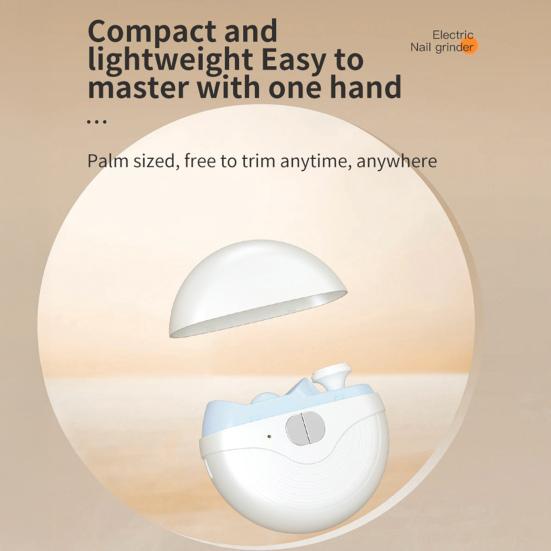 Yousheng Электрическая машинка для стрижки ногтей 2-в-1 Автоматическая детская взрослая для пожилых людей Триммер для ногтей со светодиодной подсветкой Детский маникюр Шлифовальная пилка Кусачки для ногтей Полировщик