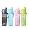 600ML Portable Water Bottle Large Capacity Plastic Straw Water Cup Drink Bottle With Time Marker For Outdoor Sports Fitness