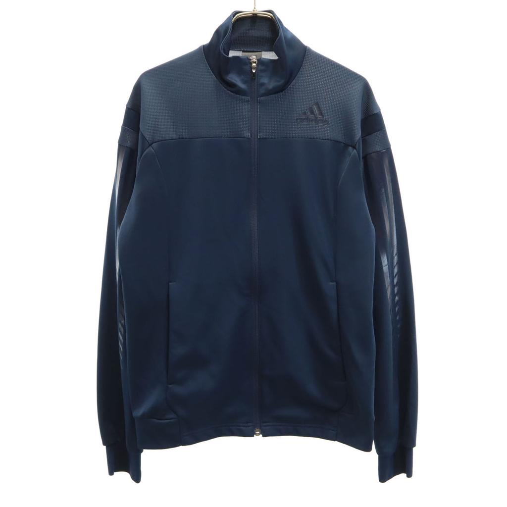 Adidas Warm Up Track Jacket S Navy Jersey Men's Used