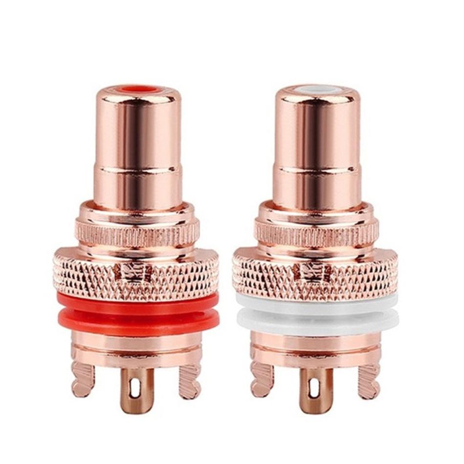 Аудиофильский RCA Jack Plug Медный Родий/Золото Покрытый CMC RCA Розетка для Терминалов Динамиков Аудио Проводные Соединители Панельная RCA Мама