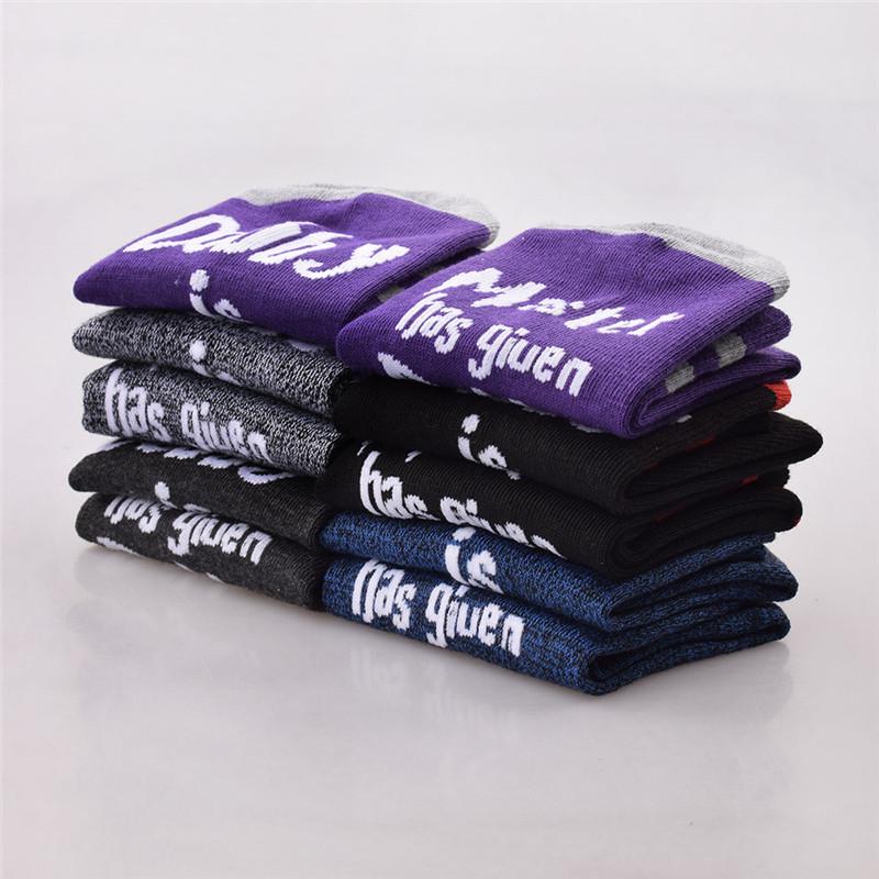 Men Women Funny Socks Words Printed Socks Cotton Casual Sokken Unisex Lovers Socks Valentine Crew