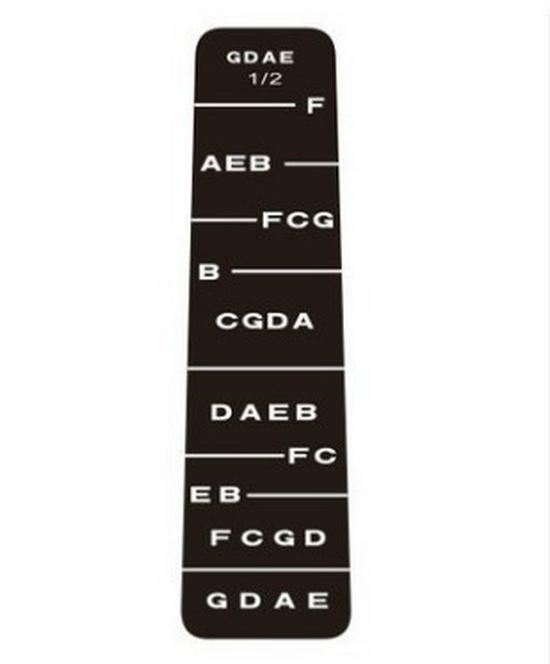 Violin Fingerboard Scale Sticker Chart: Easy-to-Use Guide