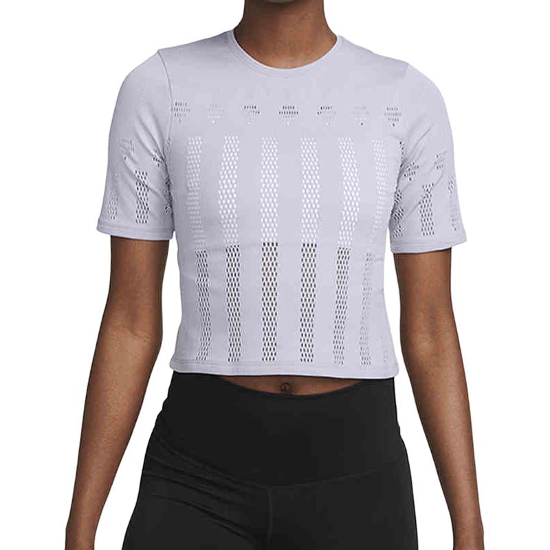 Новая женская футболка Nike, фиолетовая таро, DV9170-519