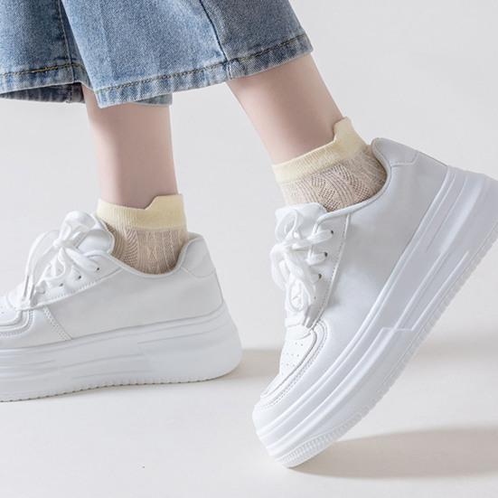 1 пара женских носков, тонкие сетчатые носки без запаха, высокая эластичность, противоскользящие, дышащие, мягкие, впитывающие пот, противоусадочные, спортивные невидимые хлопковые носки