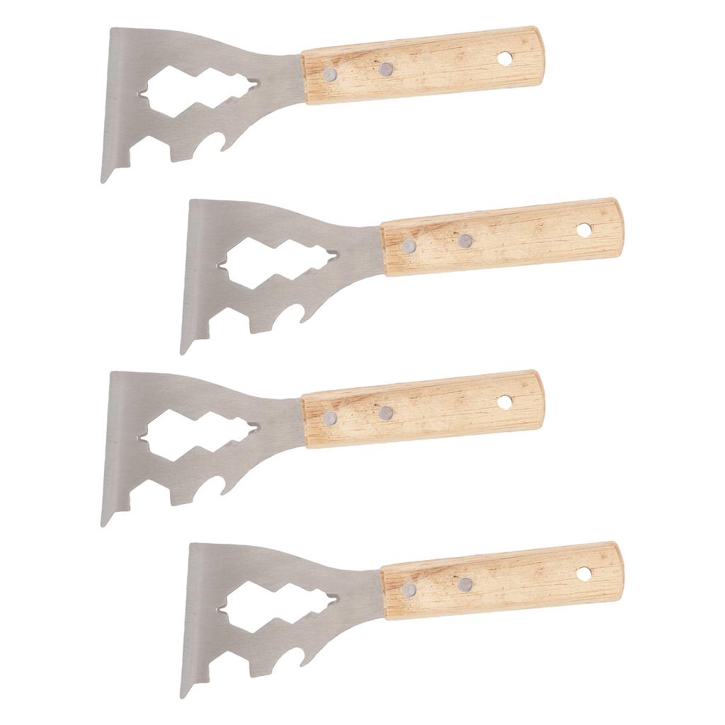 Paint Scraper 10 In 1 Design Multifunctional Ergonomic Wooden Handle Portable Metal Painting