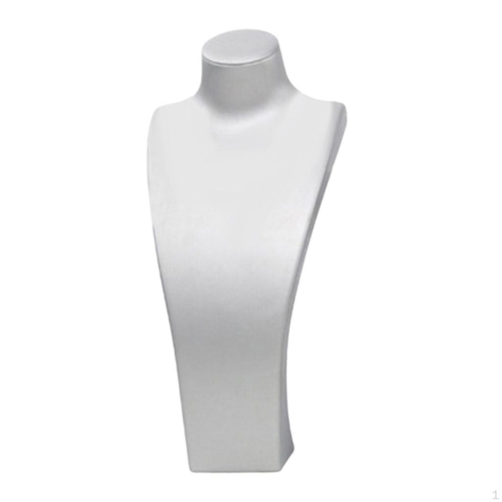 Элегантная подставка для ожерелий, дисплей для ювелирных изделий из ПУ кожи, ретро манекен-бюст, настольное хранение