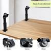 4PCS Furniture Casters Adjustable Height 7 To10in Telescopic Furniture Legs Silent 360° Swivel Castor Detachable with Brake
