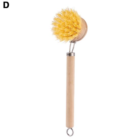 Щетка для мытья посуды Yousheng с длинной деревянной ручкой, сильная дезактивация, удобная ручка, щетка для бытовой чистки, скребок для посуды, кухонные аксессуары