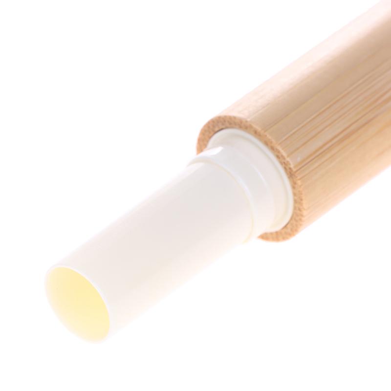 1 Pcs 2.8G Bamboo Lipstick Tube Top Grade Lip Balm Sub Package Diy Empty Bamboo Lipgloss Container