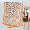 Новый женский платок с принтом шелковый платок высококлассный от известного бренда осенне-зимнее украшение теплый тонкий платок-шаль