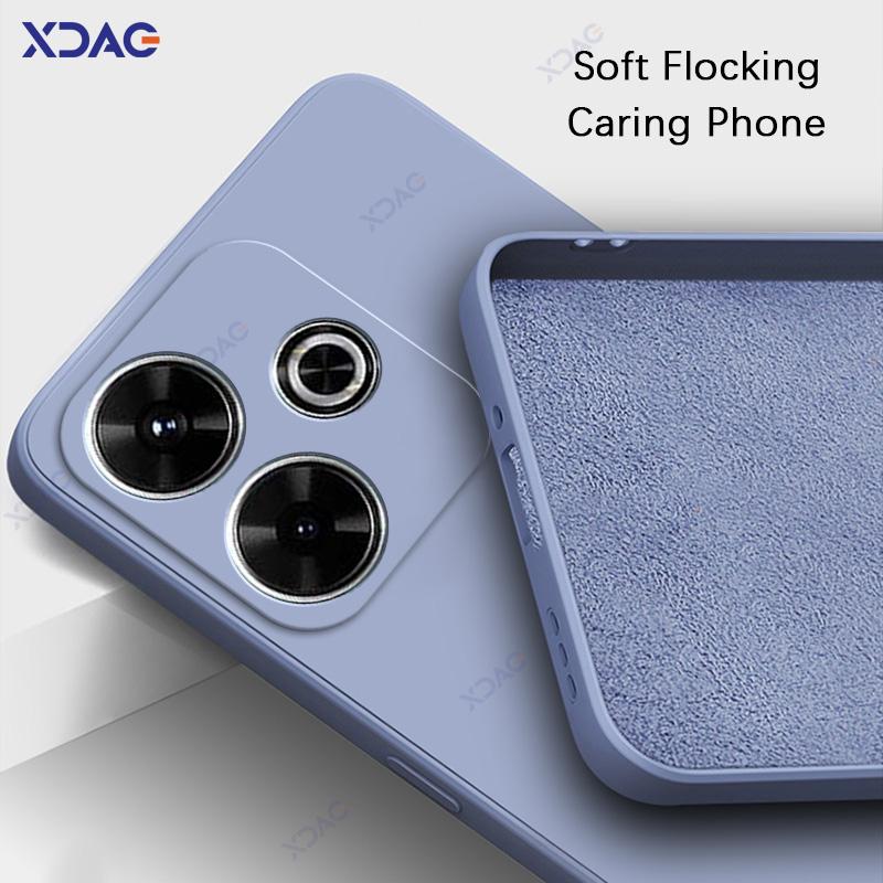 Роскошные чехлы для Xiaomi POCO M6 4G Plus 5G POCOM6Plus водонепроницаемый жидкий мягкий силиконовый защитный корпус для телефона Coque