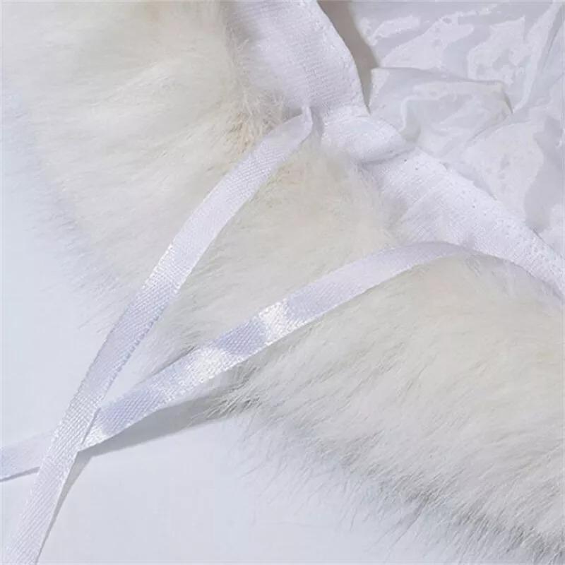 Зимняя теплая пушистая шапка-ведро из искусственного меха для женщин, термозащитная ветрозащитная шапка-рыболов