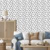 Zebra Wallpaper White, Light Gray and Gray for Living Room and Bedroom 50x1000