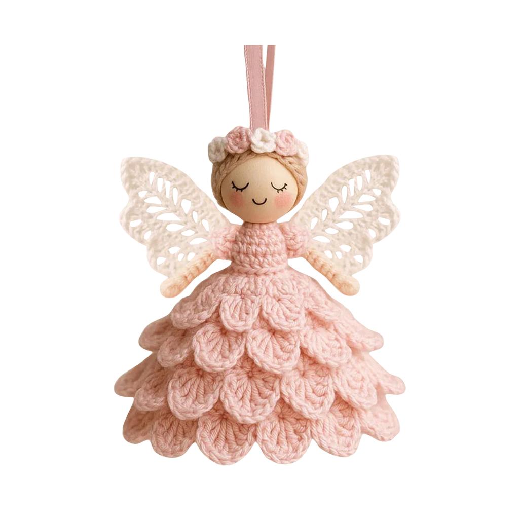 Christmas DIY Crochet Angel Decoration Kit Christmas Tree Cute Knitted Pendant