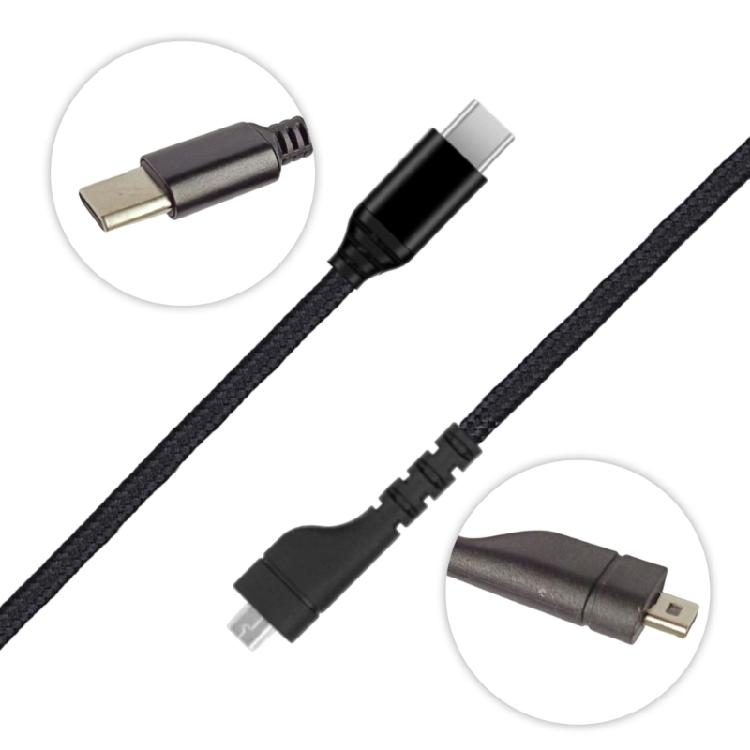 1.5m Braideds Nylons Type C Sound Cable For Arctis3/5/7 Headphones Sound Quality Universal Compatibility