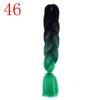 Ombre Braiding Hair Extensions 24inch 115g Synthetic Jumbo Braids Hair Fiber Pink Purple Blue Green