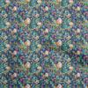 Cotton Flex Blue Fabric Florals Quilting Supplies Print Sewing Fabric By The Yard 40 Inch