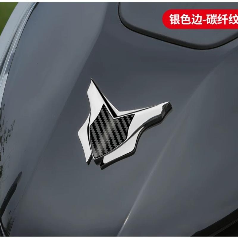 Piaggio motorcycle electric car all-metal decorative sticker 3D three-dimensional modified shield logo front windshield side logo badge