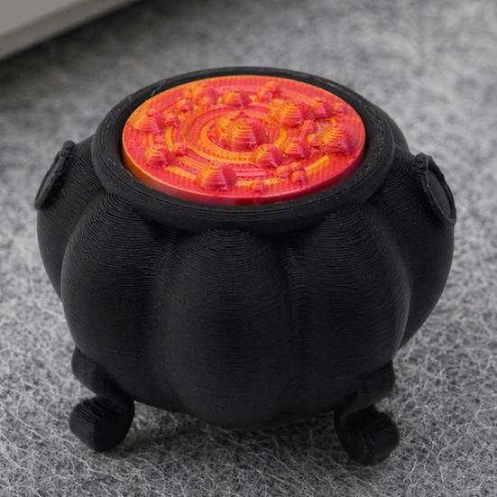 3D-печатный Хэллоуинский Миниатюрный Котел Темный Котел Ведьмы Игрушка-Антистресс с Щелчком