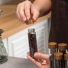 Coffee Beans Storage Container Tube Glass Display 6/12 Tubes Single Dose Coffee Accessories With Wooden Stand