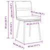 Dining Chairs 2 pcs Cream Velvet