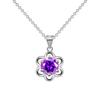 Moissanite Zircon Sunflower Pendant Necklace Accessories Ladies Niche Fashion Collarbone Necklace Jewelry