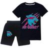 Boy Girls Mr Beast Lightning Cat Pyjamas Set Cosplay Short Sleeve T-shirt+Shorts