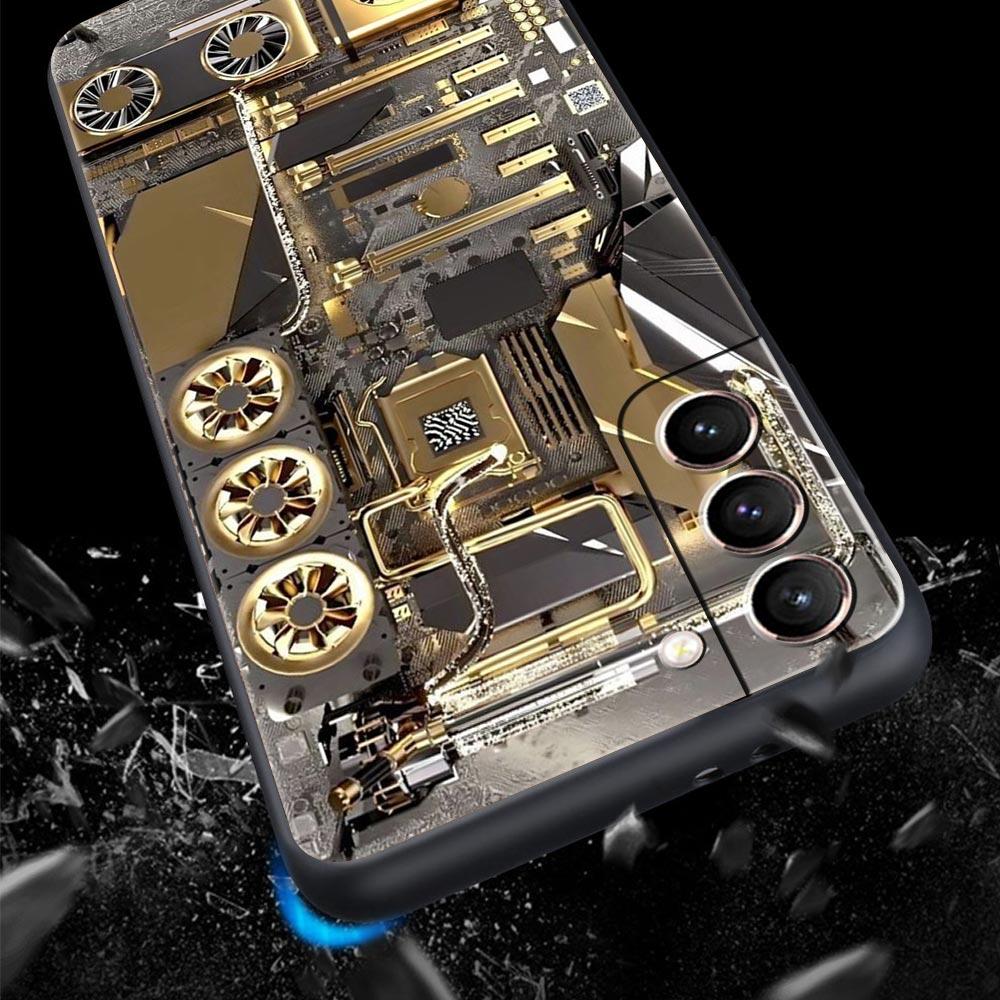 Чехол для телефона Samsung Galaxy S23 S22 Ultra S20 S21 FE 5G S10 S9 Plus S10E S8 Note 20 Cover Внутри материнская плата Печатная плата
