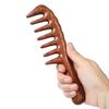 Natural Sandalwood Comb for Hair Growth - Handmade Wooden Massage Comb for Women Men, Anti-Static Detangling Styling Brush