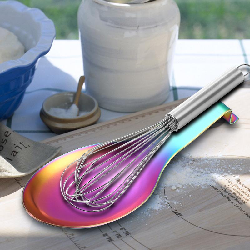 Large Stainless Steel Spoon Holder Heat Resistant Stable Base for Cooking Coffee Table Kitchen