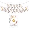NEW Eid Mubarak Banner Garland Moon Letter Paper Bunting Garland Ramadan Kareem Decoration 2025  Islamic Muslim Party Supplies