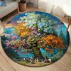 Круглый ковер Vortex Crossing Gate, Ковер для гостиной, спальни, дивана, игровой комнаты, Декор, Нескользящий коврик для пола