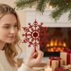 Christmas Tree Decorations Hanging Ornaments 3Pcs Snowflakes Ornaments, 10cm Glitter Plastic Snowflake Multi Color for Winter Wonderland Holiday Party